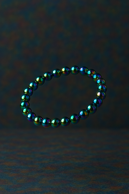 Aura Hematite Bracelet | Powerful, grounding, protective